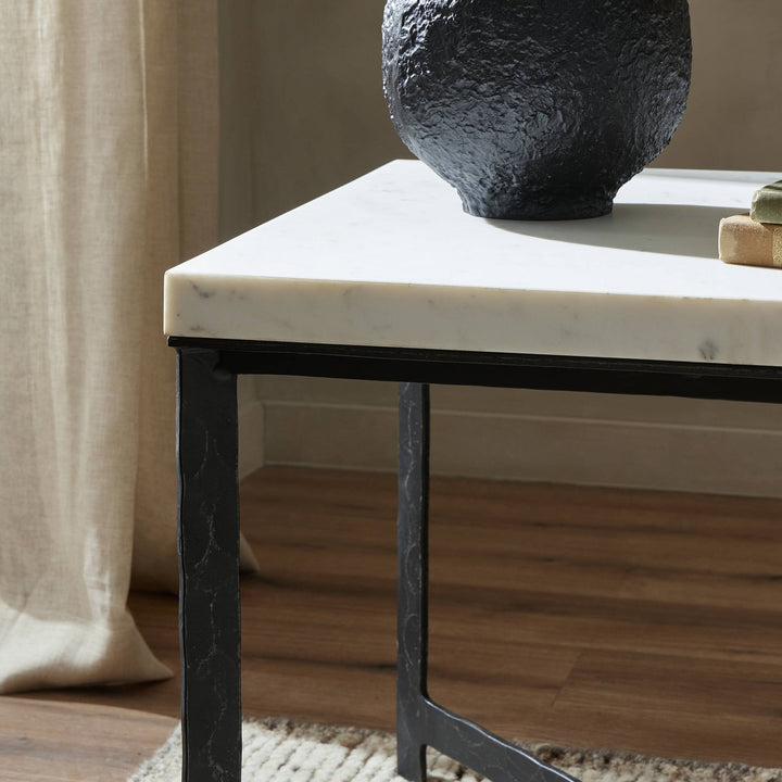 Four Hands - Hammered Iron End Table - 237452-001 | American Home Furniture