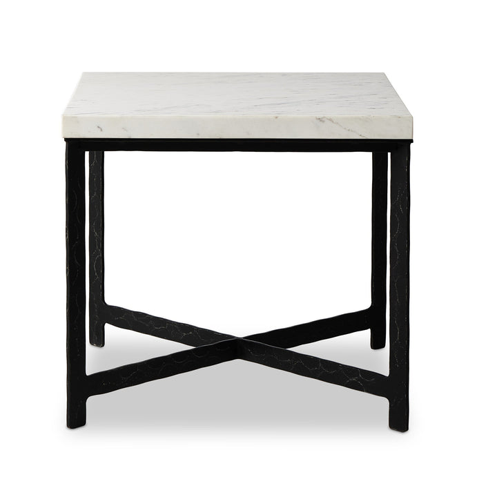 Four Hands - Hammered Iron End Table - 237452-001 | American Home Furniture