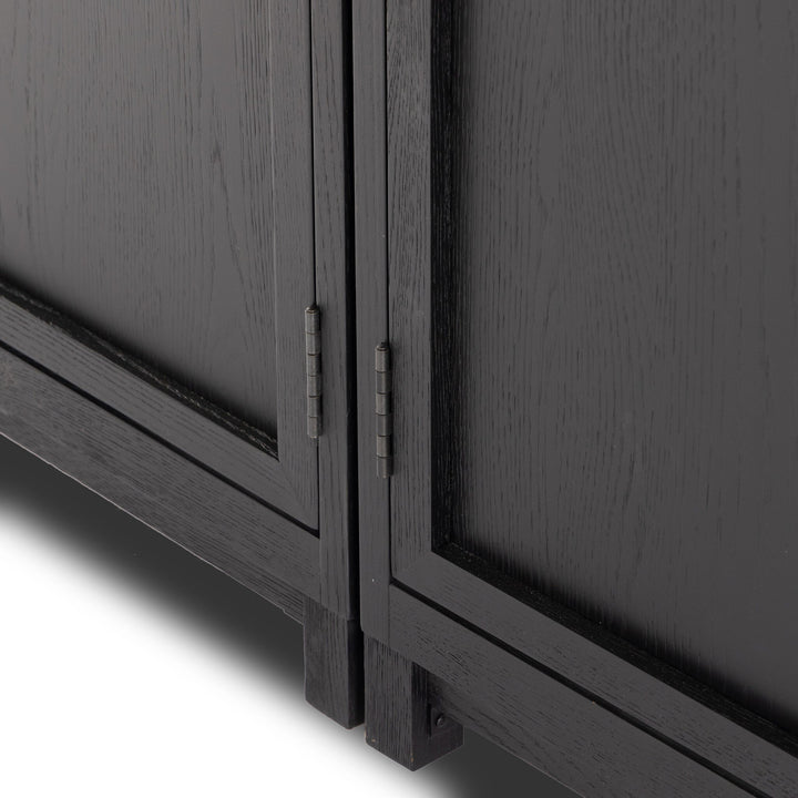 Four Hands - Millie Panel and Glass Door Double Cabinet - 237536-001 | American Home Furniture