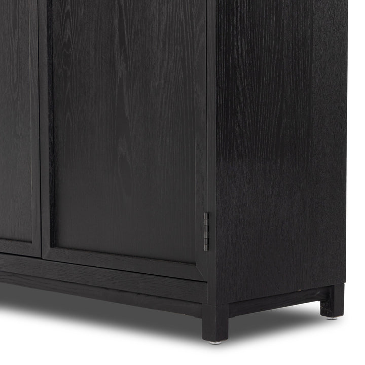 Four Hands - Millie Panel and Glass Door Double Cabinet - 237536-001 | American Home Furniture