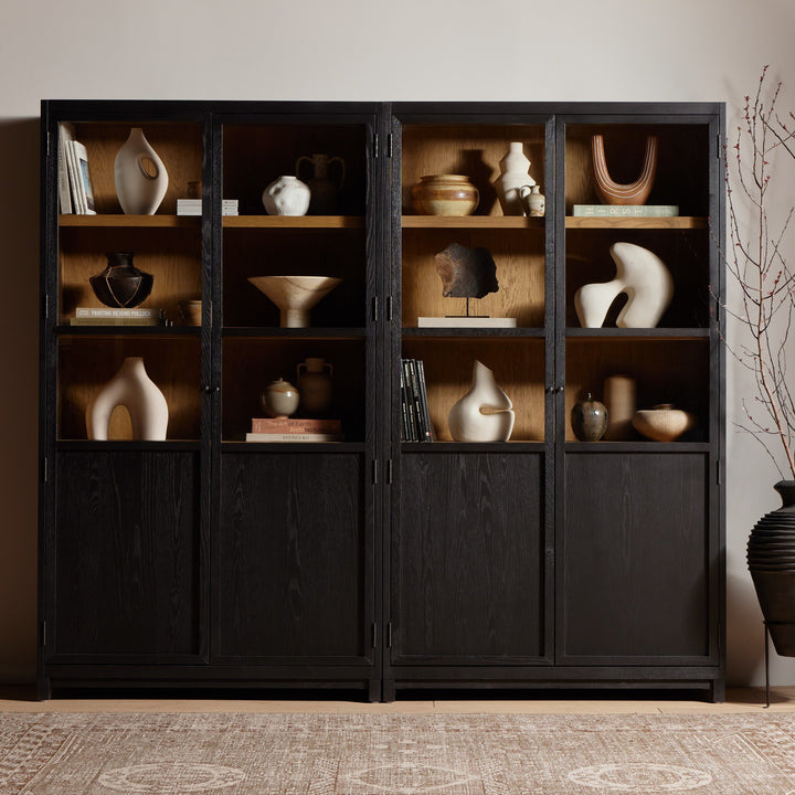 Four Hands - Millie Panel and Glass Door Double Cabinet - 237536-001 | American Home Furniture