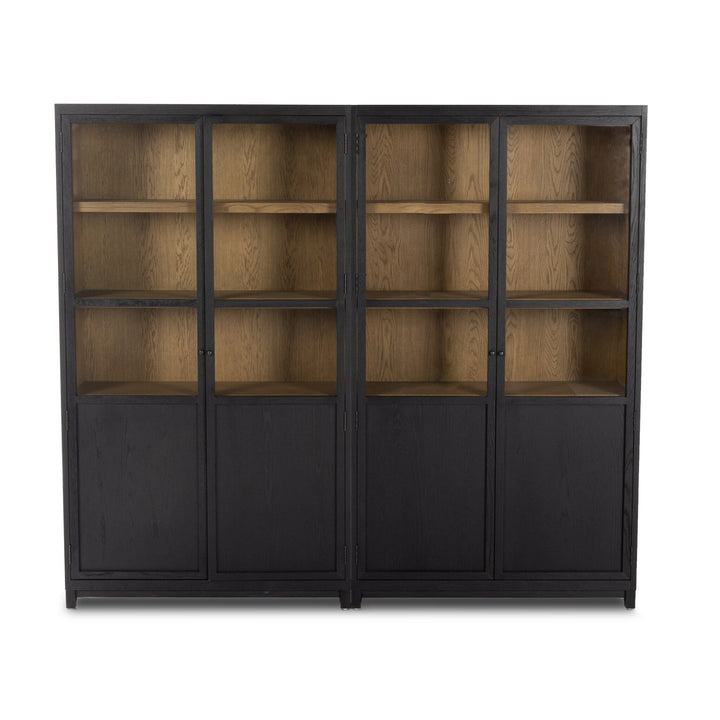 Four Hands - Millie Panel and Glass Door Double Cabinet - 237536-001 | American Home Furniture