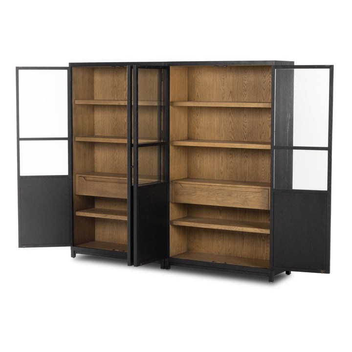 Four Hands - Millie Panel and Glass Door Double Cabinet - 237536-001 | American Home Furniture