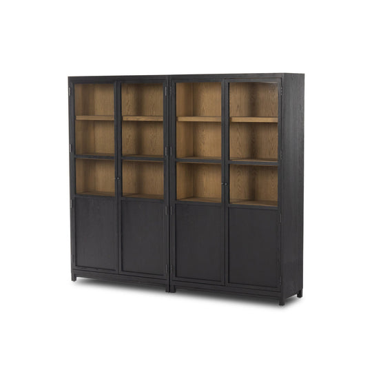 Four Hands - Millie Panel and Glass Door Double Cabinet - 237536-001 | American Home Furniture