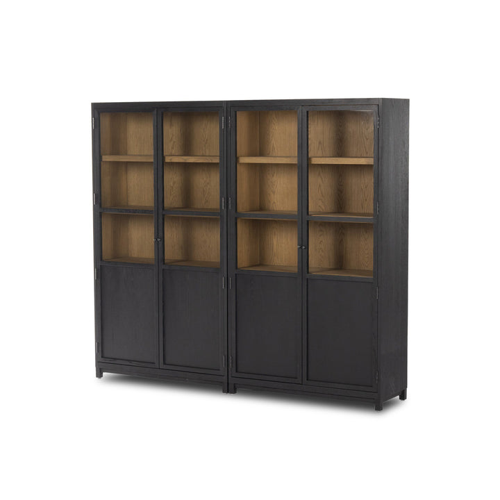 Four Hands - Millie Panel and Glass Door Double Cabinet - 237536-001 | American Home Furniture