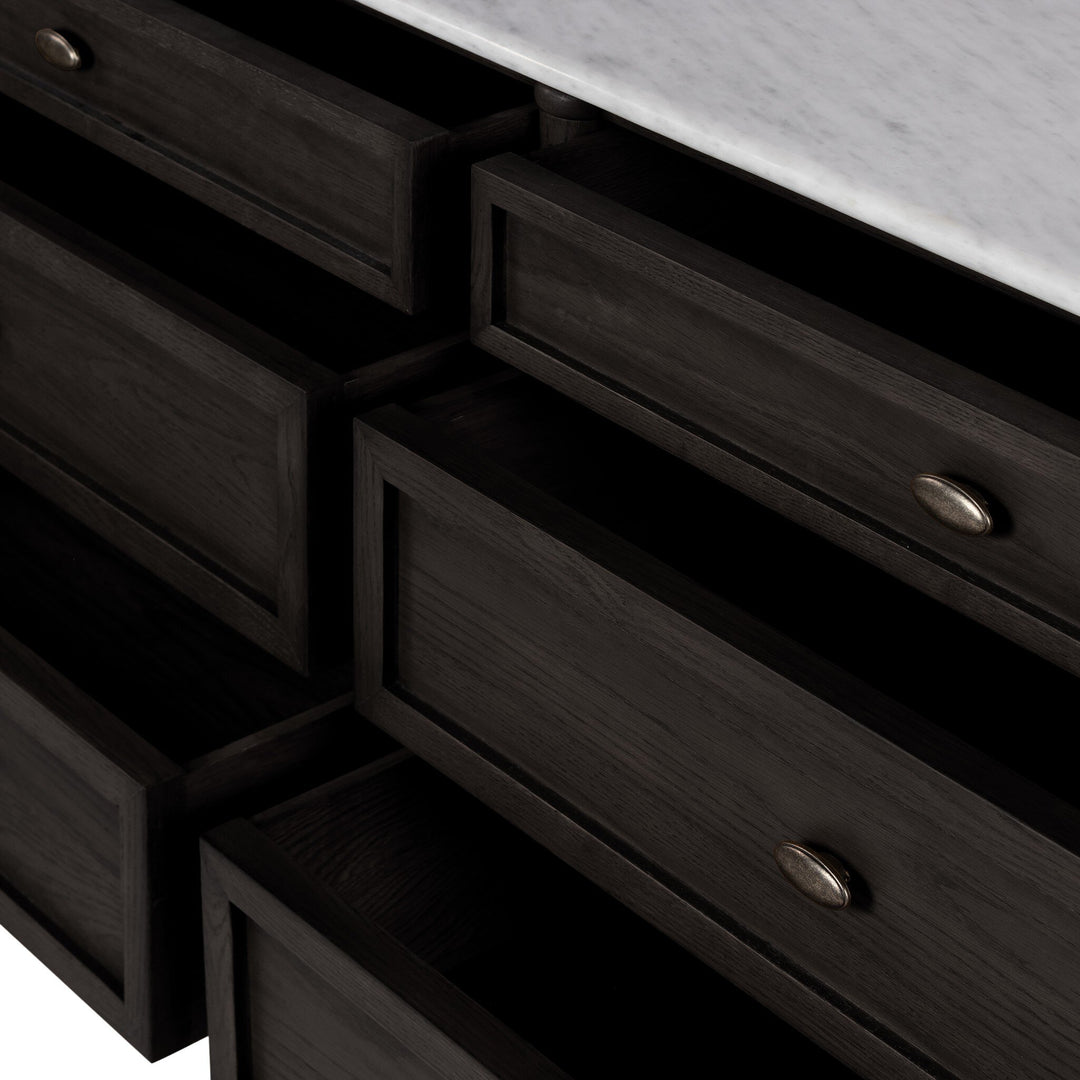 Four Hands - Toulouse Marble 6 Drawer Dresser - 238116-002 | American Home Furniture