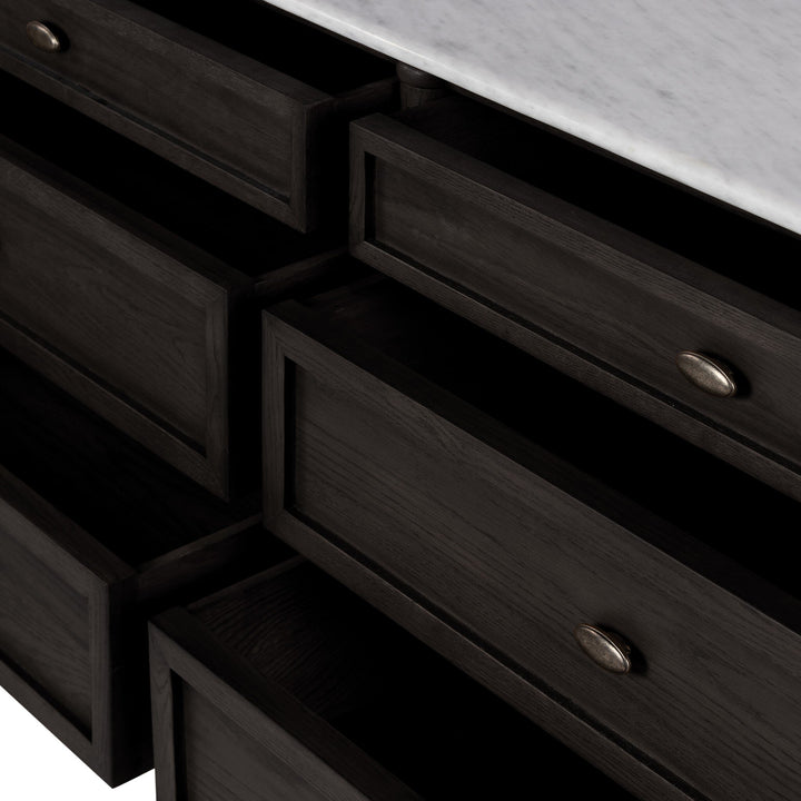 Four Hands - Toulouse Marble 6 Drawer Dresser - 238116-002 | American Home Furniture