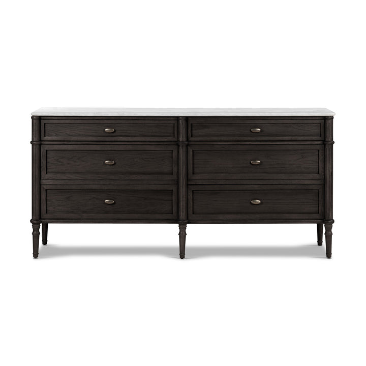 Four Hands - Toulouse Marble 6 Drawer Dresser - 238116-002 | American Home Furniture