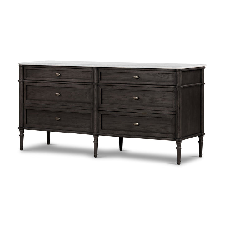 Four Hands - Toulouse Marble 6 Drawer Dresser - 238116-002 | American Home Furniture