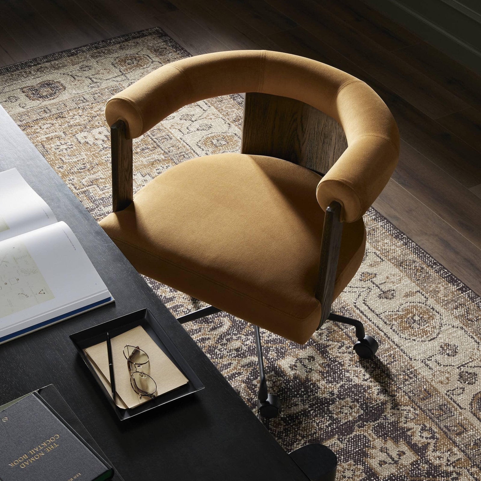 Four Hands - Canon Desk Chair - 238207-003 | American Home Furniture