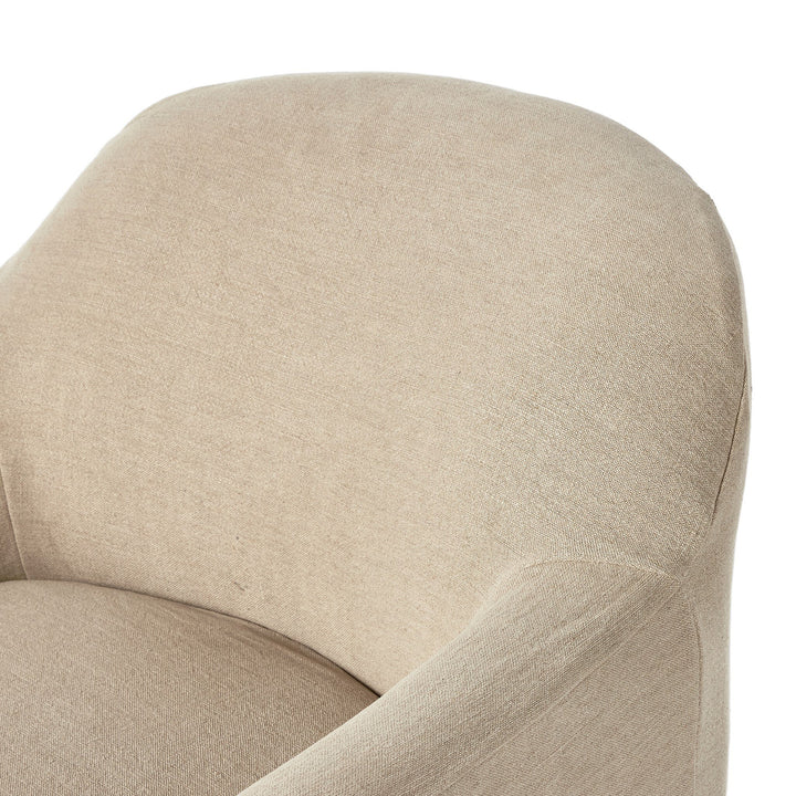 Four Hands - Lowell Slipcover Swivel Chair - 238401-004 | American Home Furniture