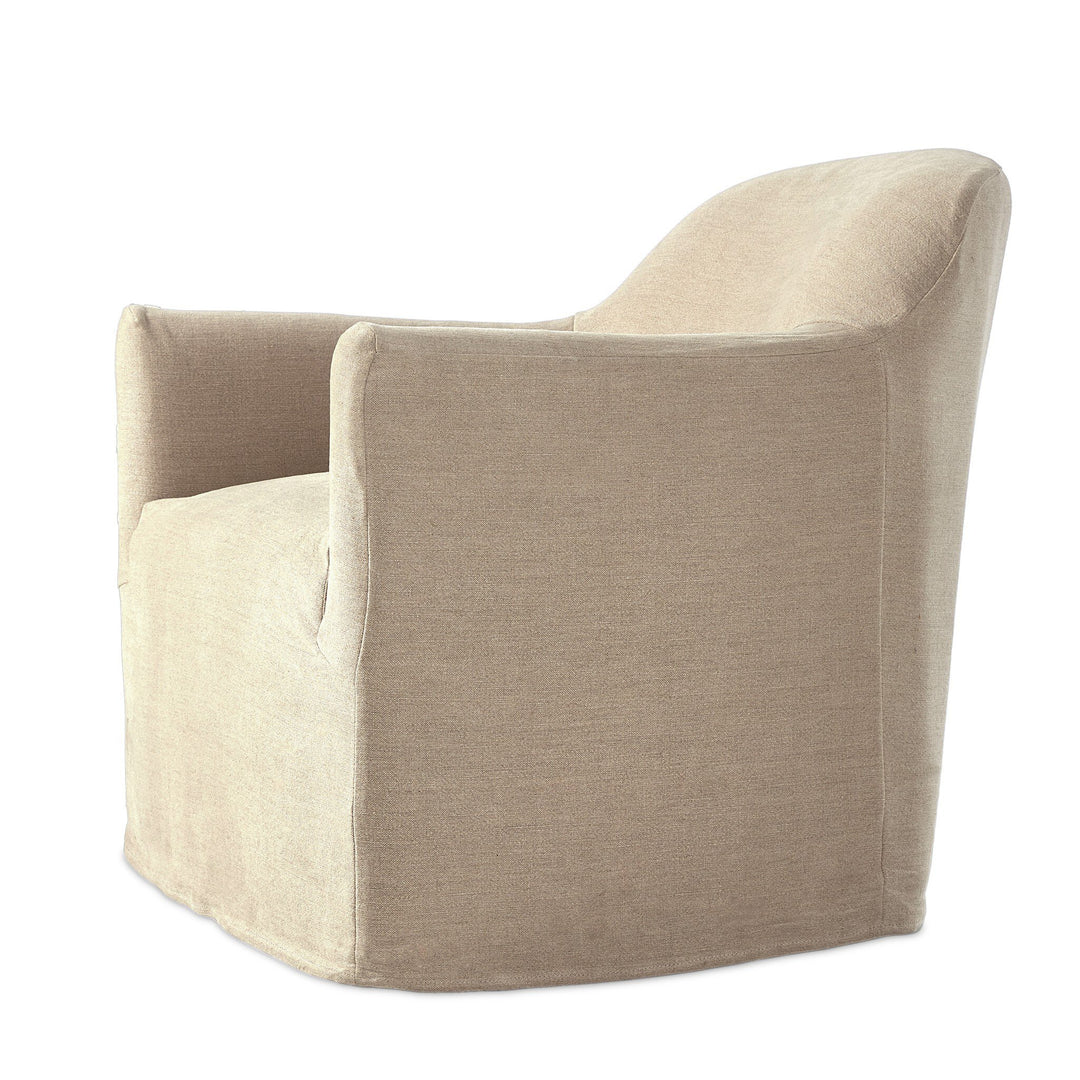Four Hands - Lowell Slipcover Swivel Chair - 238401-004 | American Home Furniture