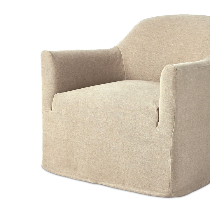 Four Hands - Lowell Slipcover Swivel Chair - 238401-004 | American Home Furniture