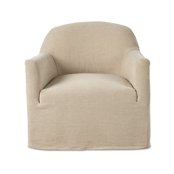 Four Hands - Lowell Slipcover Swivel Chair - 238401-004 | American Home Furniture