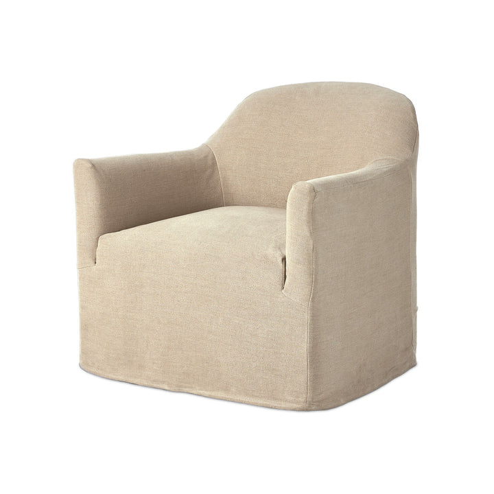 Four Hands - Lowell Slipcover Swivel Chair - 238401-004 | American Home Furniture