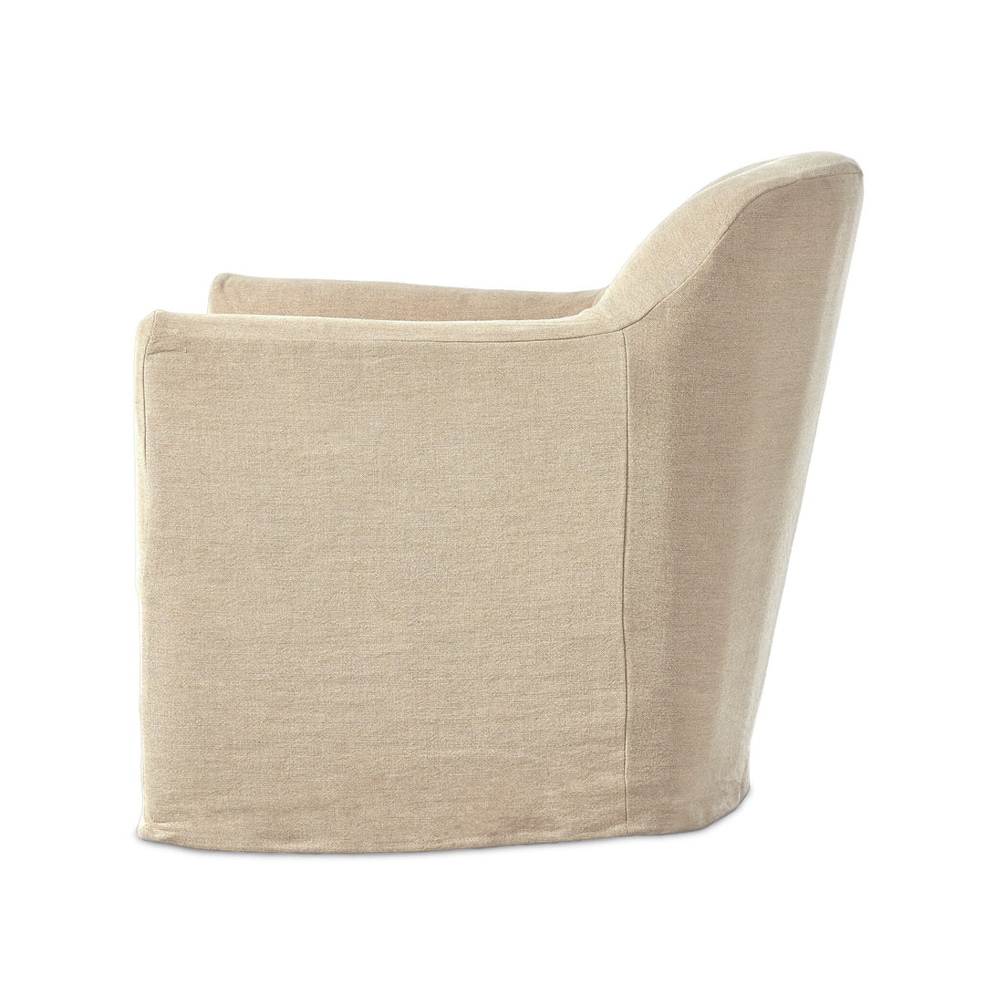 Four Hands - Lowell Slipcover Swivel Chair - 238401-004 | American Home Furniture