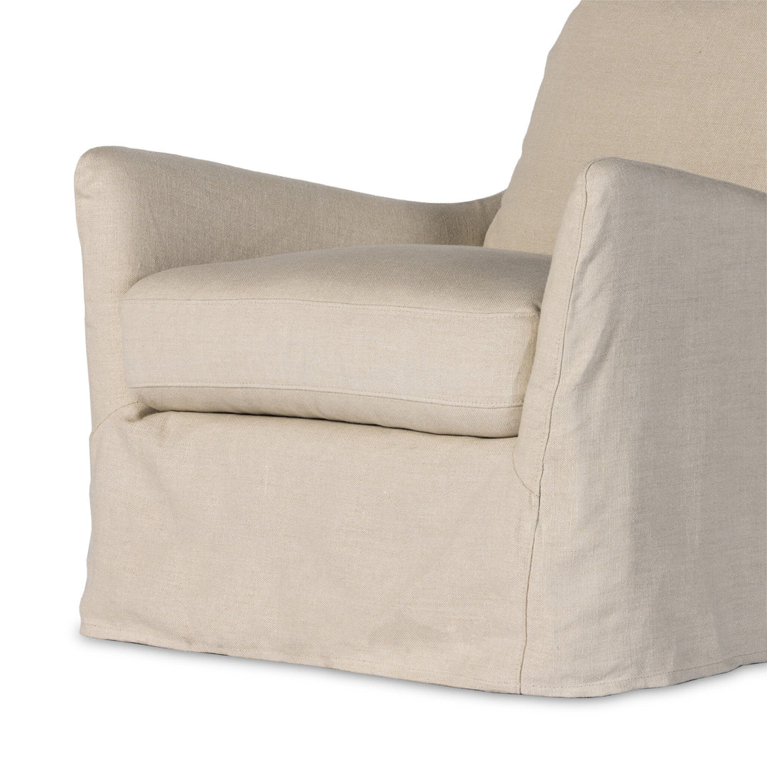 Four Hands - Monette Slipcover Swivel Chair - 238679-004 | American Home Furniture