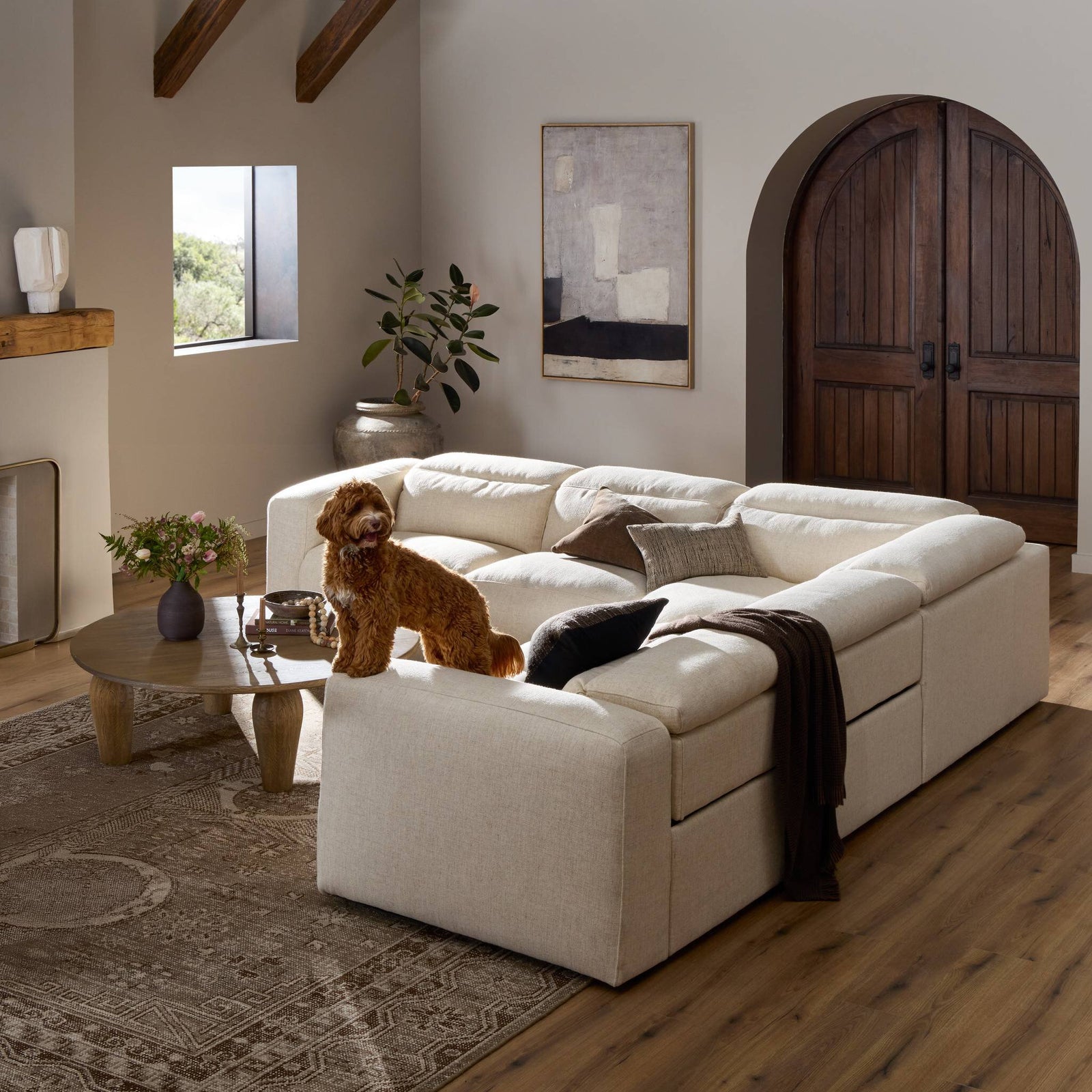 Four Hands - Radley Power Recliner 5PC Sectional - 238971-002 | American Home Furniture
