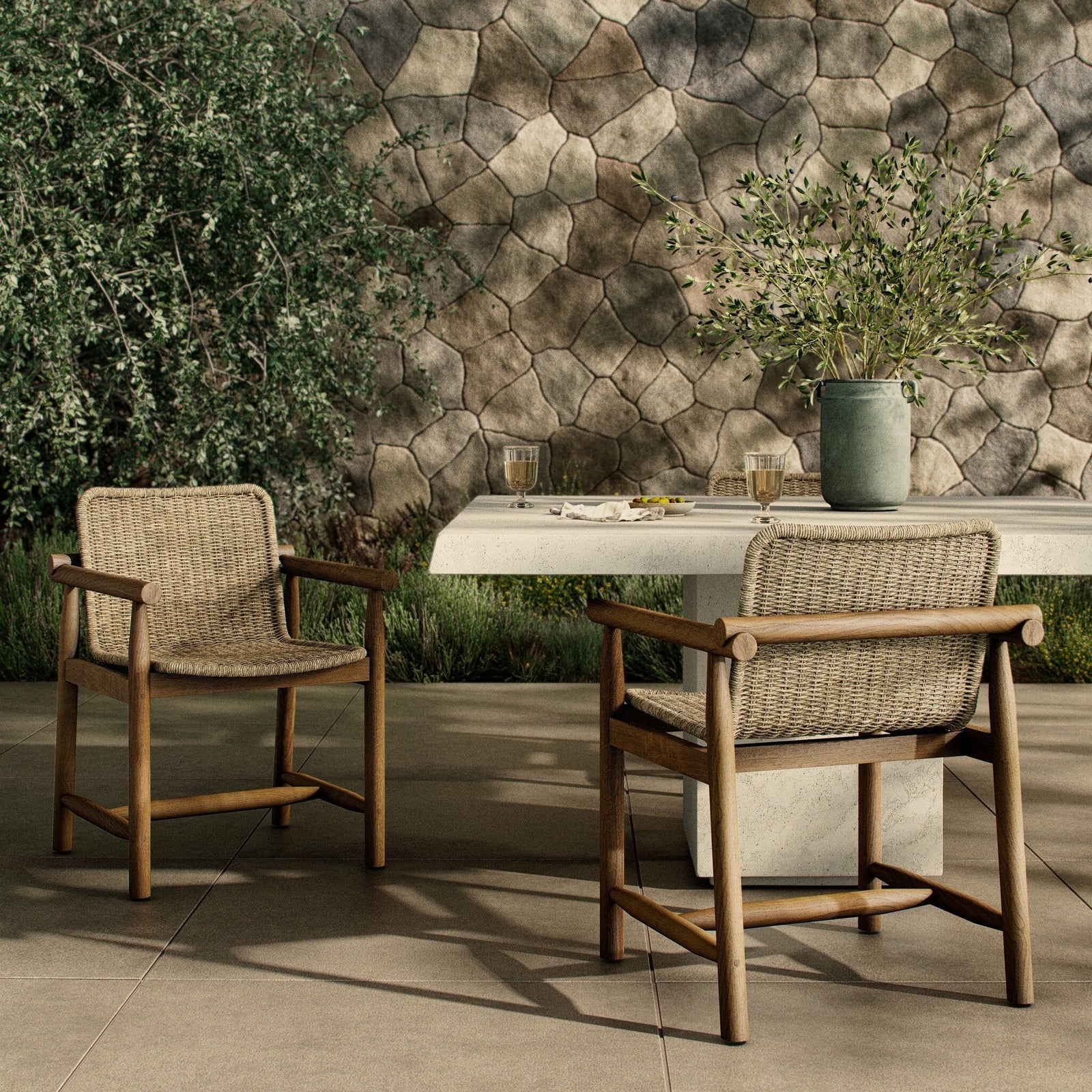 Four Hands - Dume Outdoor Dining Armchair - 239045-002 | American Home Furniture