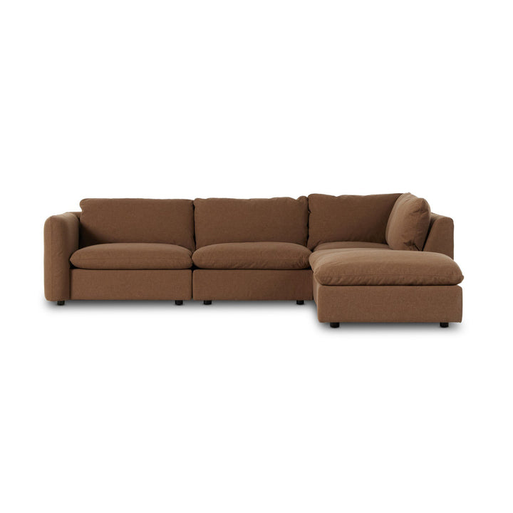 Four Hands - Ingel 4PC LAF Sectional w/ Ottoman - 239339-001 | American Home Furniture