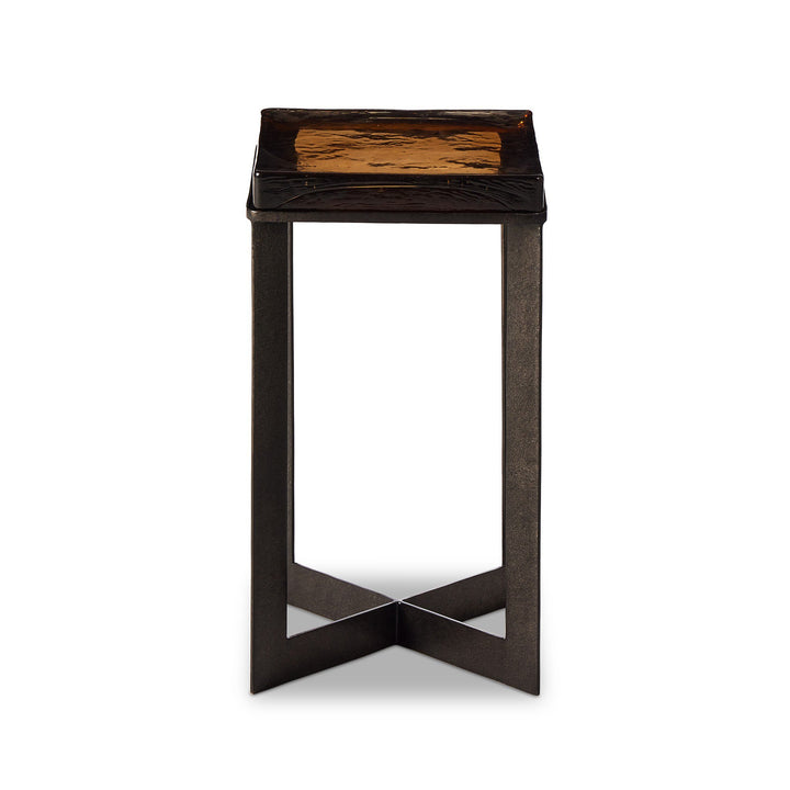 Four Hands - Lennie Cast Glass End Table - 239911-001 | American Home Furniture