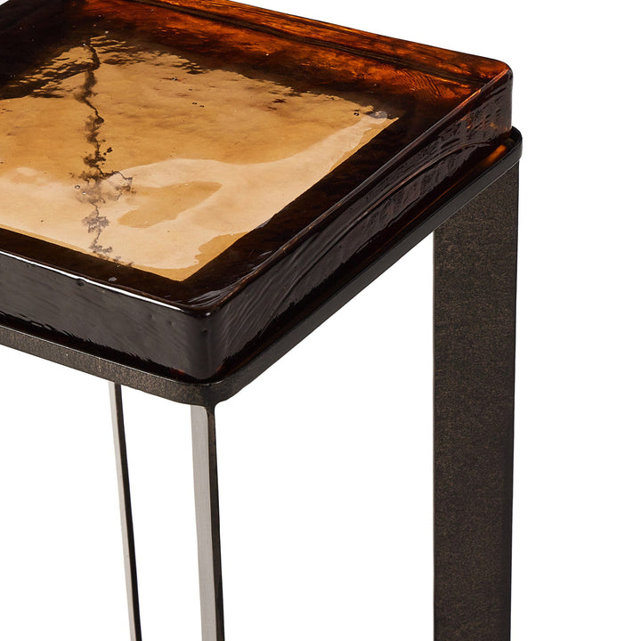 Four Hands - Lennie Cast Glass End Table - 239911-001 | American Home Furniture