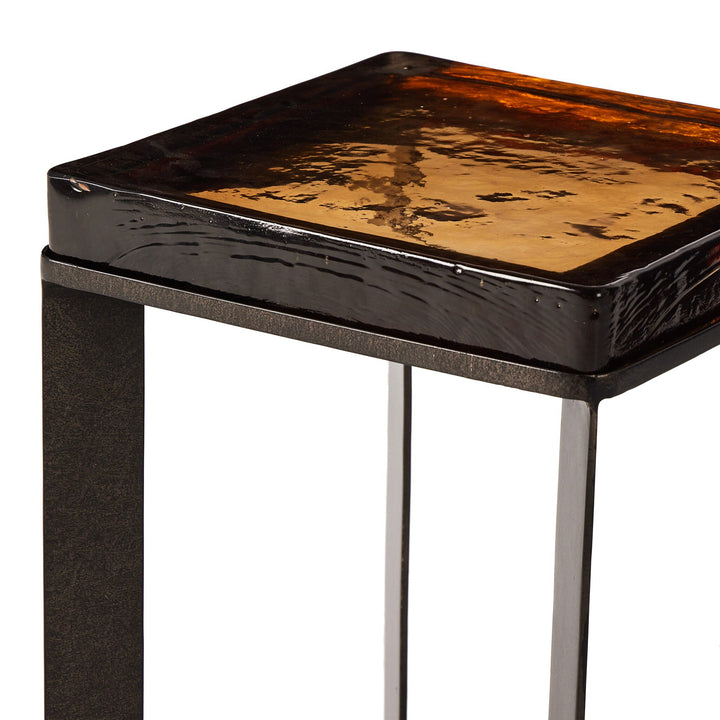 Four Hands - Lennie Cast Glass End Table - 239911-001 | American Home Furniture