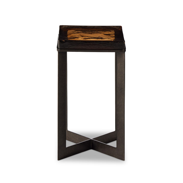 Four Hands - Lennie Cast Glass End Table - 239911-001 | American Home Furniture