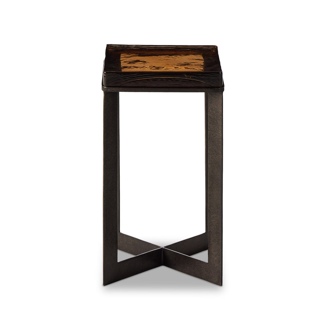 Four Hands - Lennie Cast Glass End Table - 239911-001 | American Home Furniture