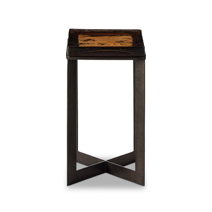Four Hands - Lennie Cast Glass End Table - 239911-001 | American Home Furniture