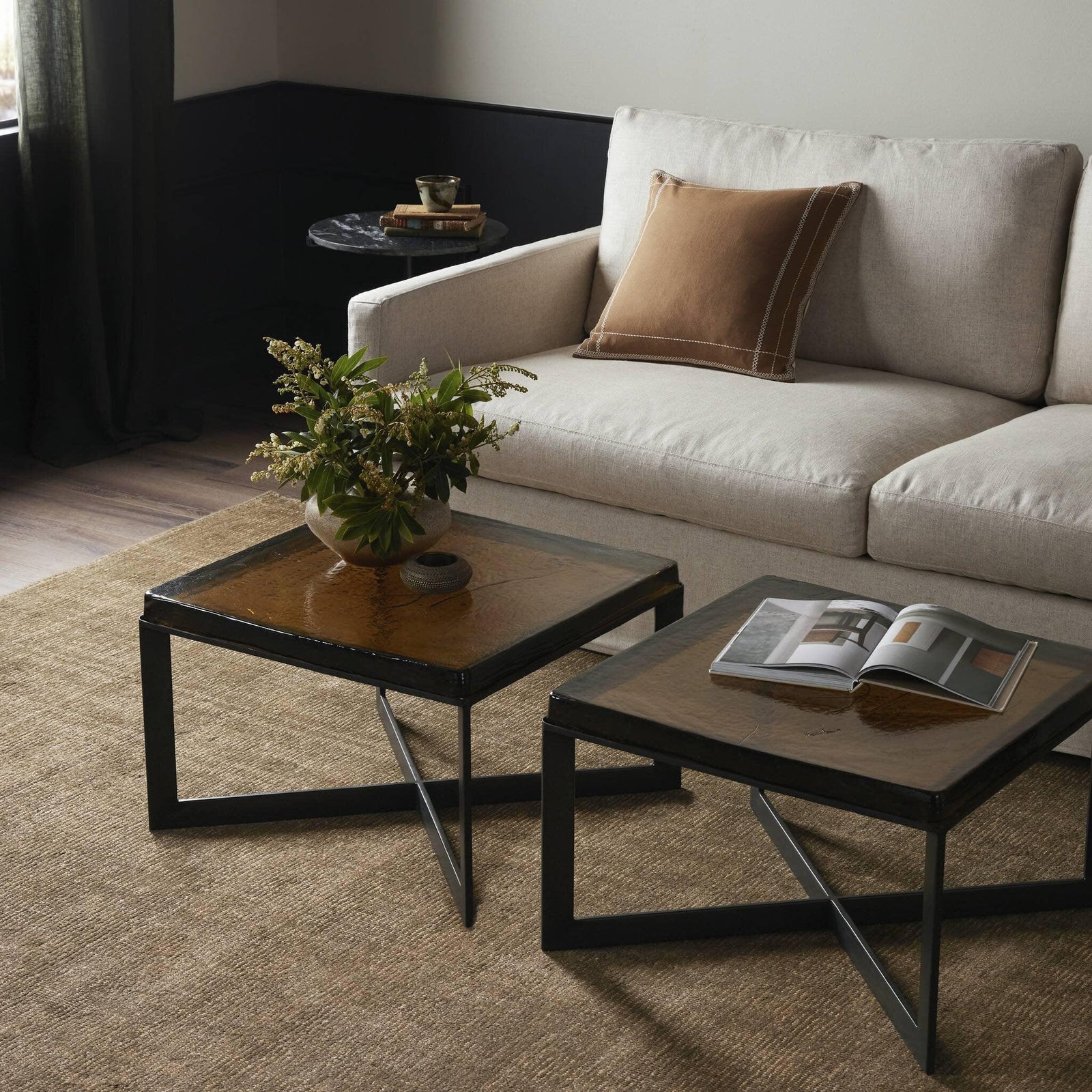 Four Hands - Lennie Cast Glass Bunching Table - 239914-001 | American Home Furniture