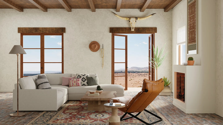 Rectangle/2' x 3'/Rust/Navy