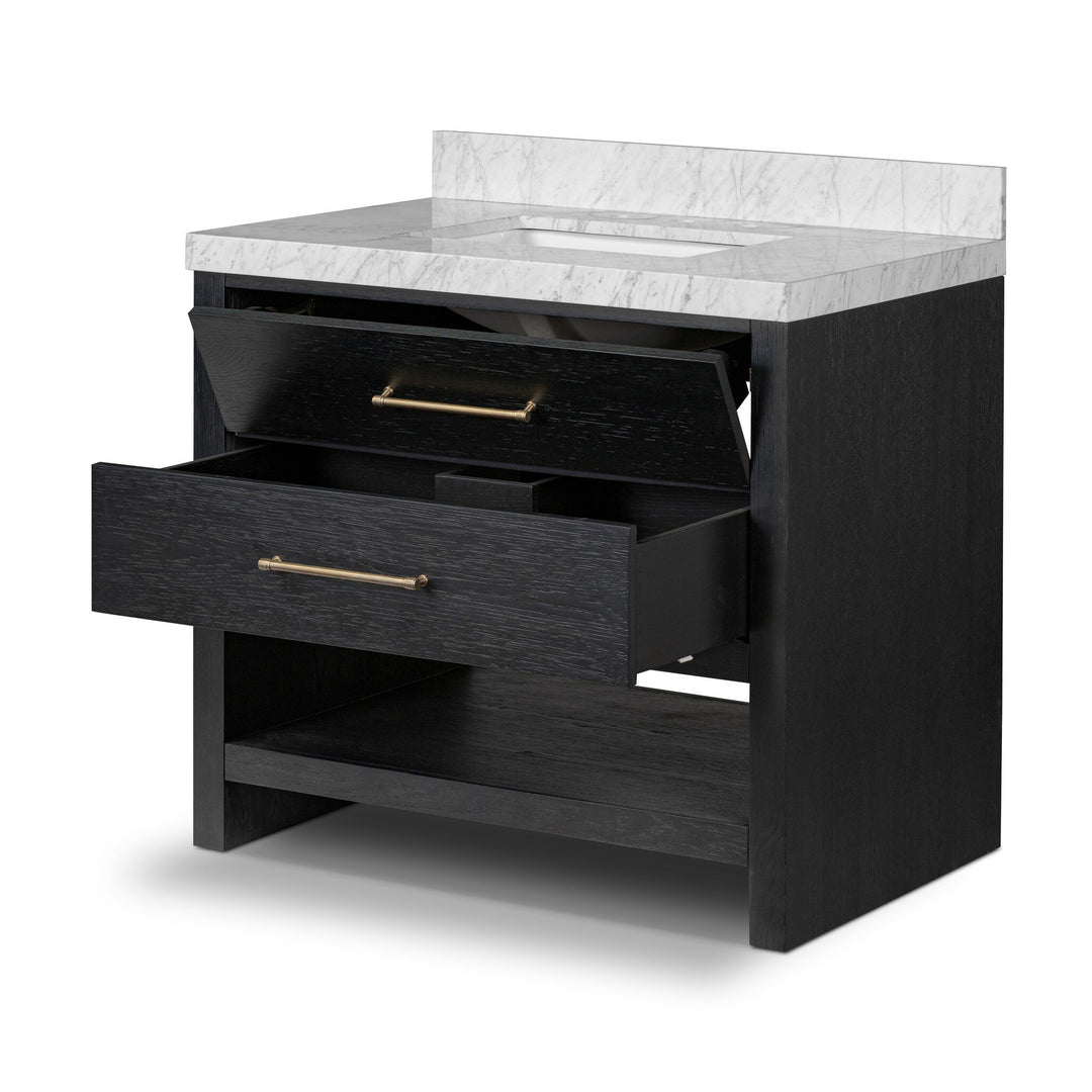 Black Wash Oak Veneer