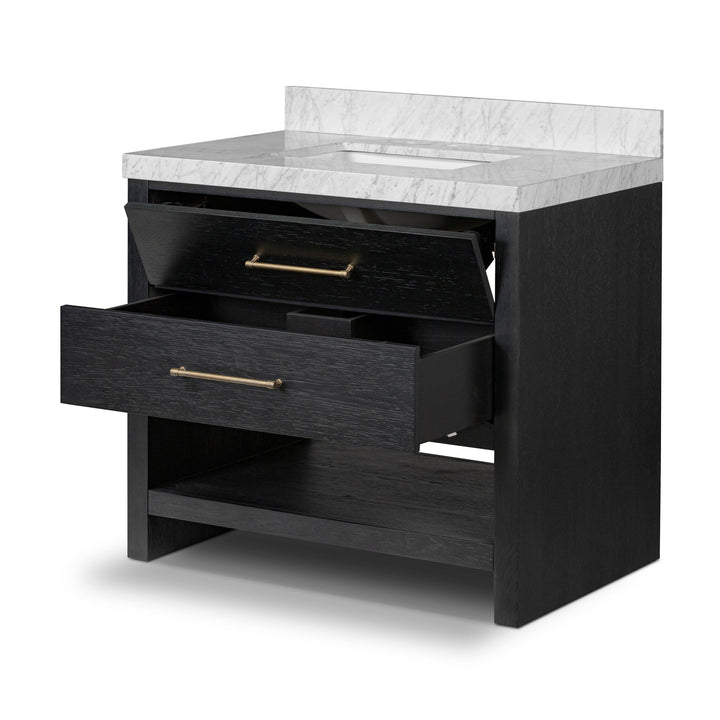 Black Wash Oak Veneer