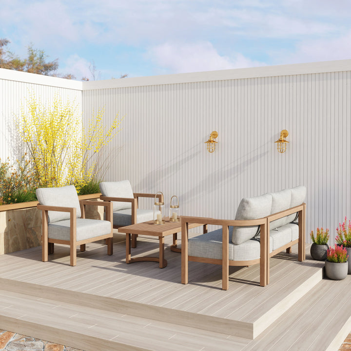 Leto Coffee Table Brown - AmericanHomeFurniture