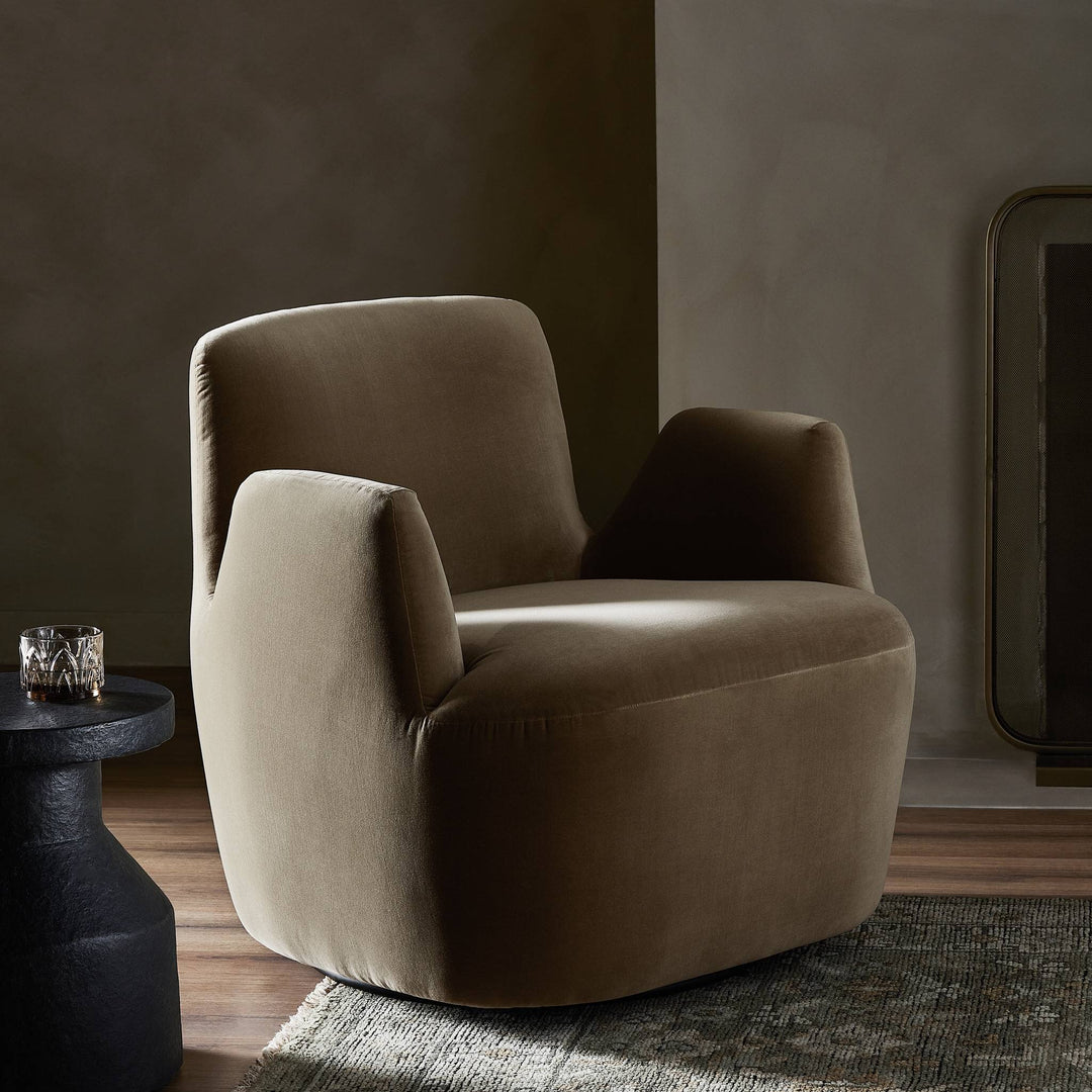 Four Hands - Reed Swivel Chair - 240664-002 | American Home Furniture