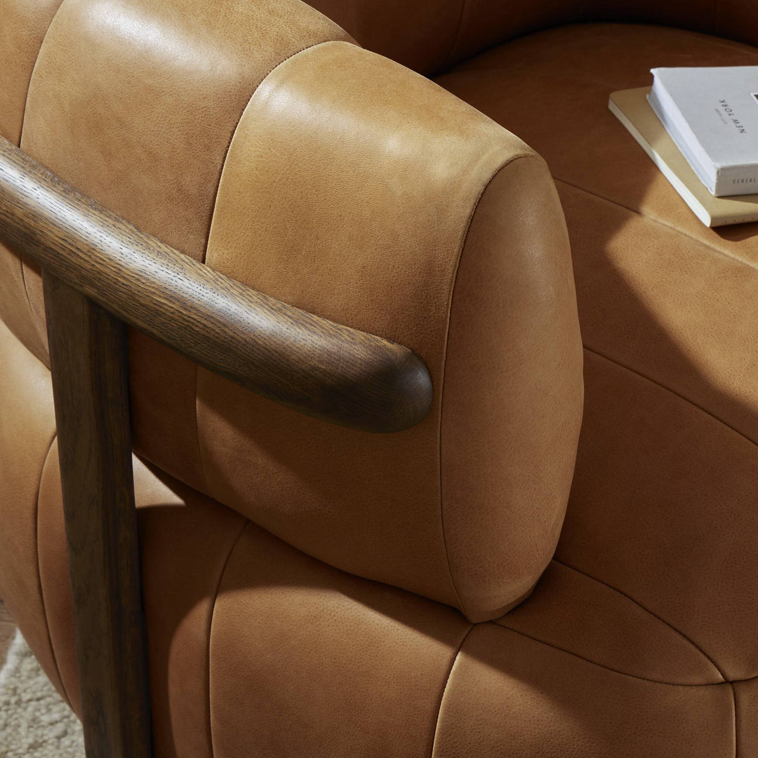 Four Hands - Doss Swivel Chair - 240673-002 | American Home Furniture