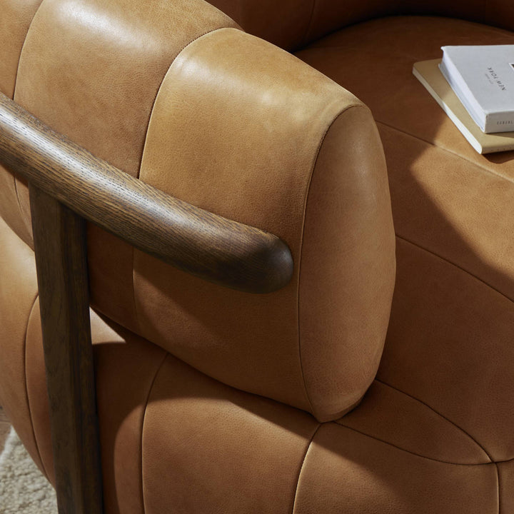 Four Hands - Doss Swivel Chair - 240673-002 | American Home Furniture