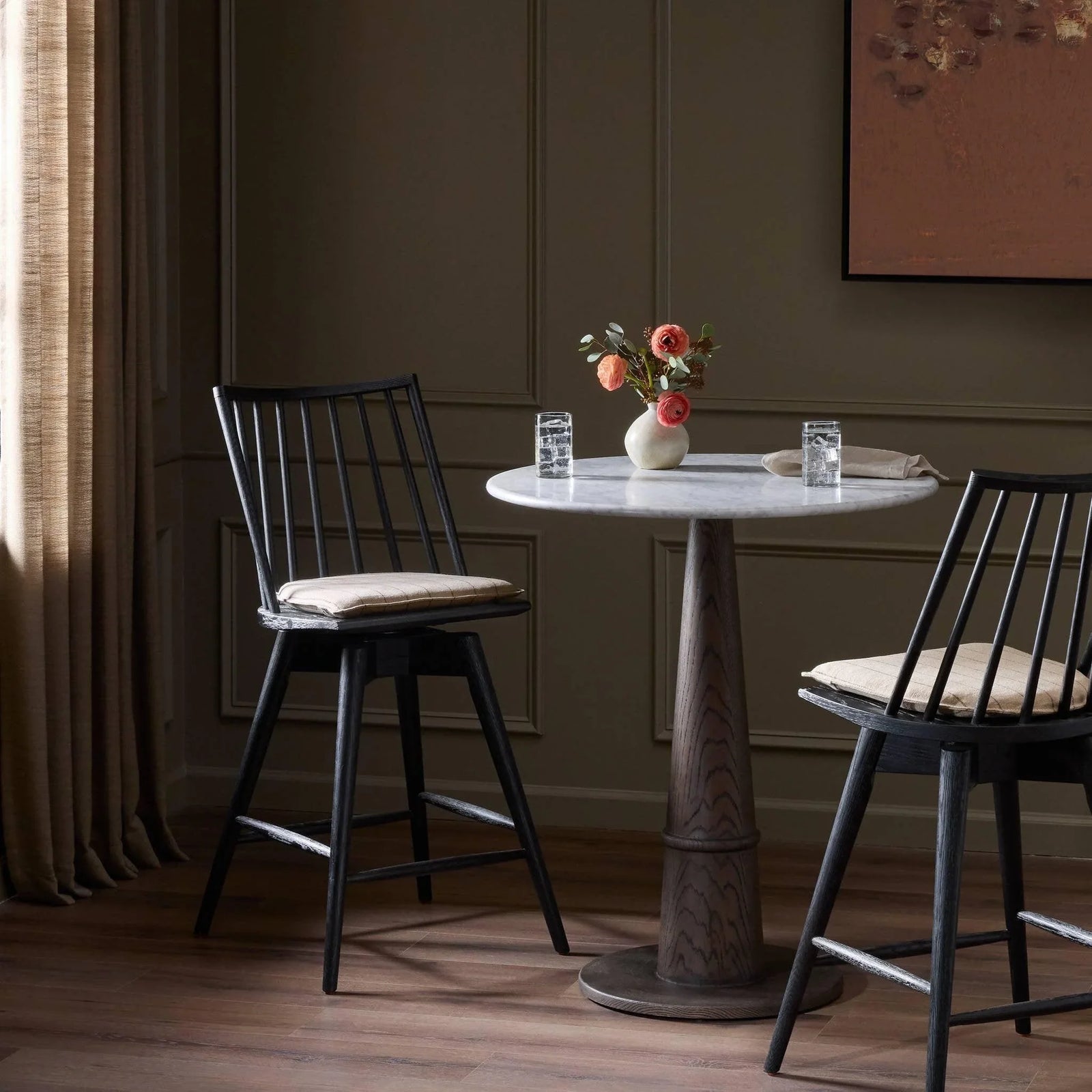 Four Hands Lewis Swivel Counter Stool BAR STOOLS + COUNTER STOOLS