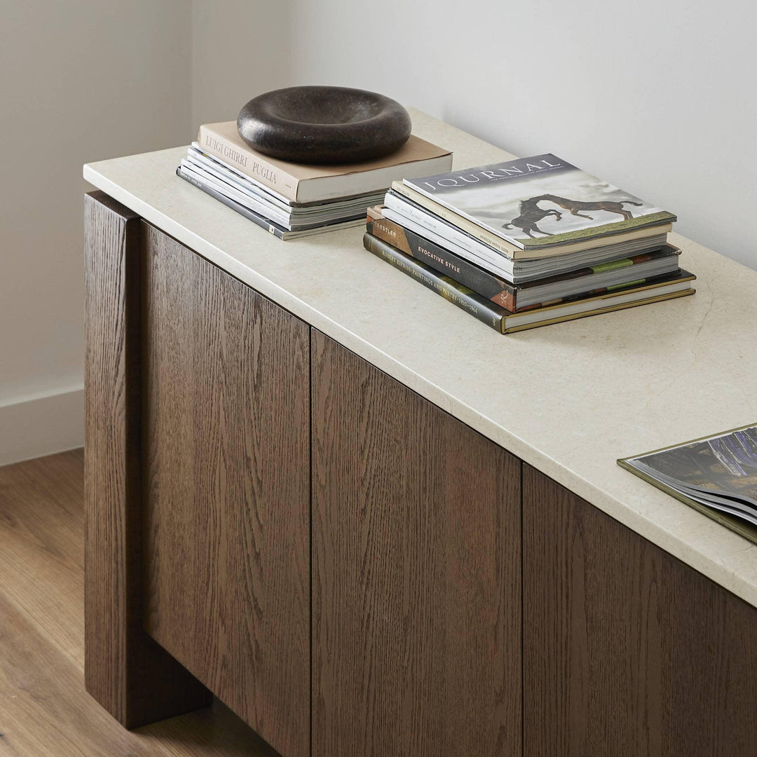 Gibbs Media Console - AmericanHomeFurniture