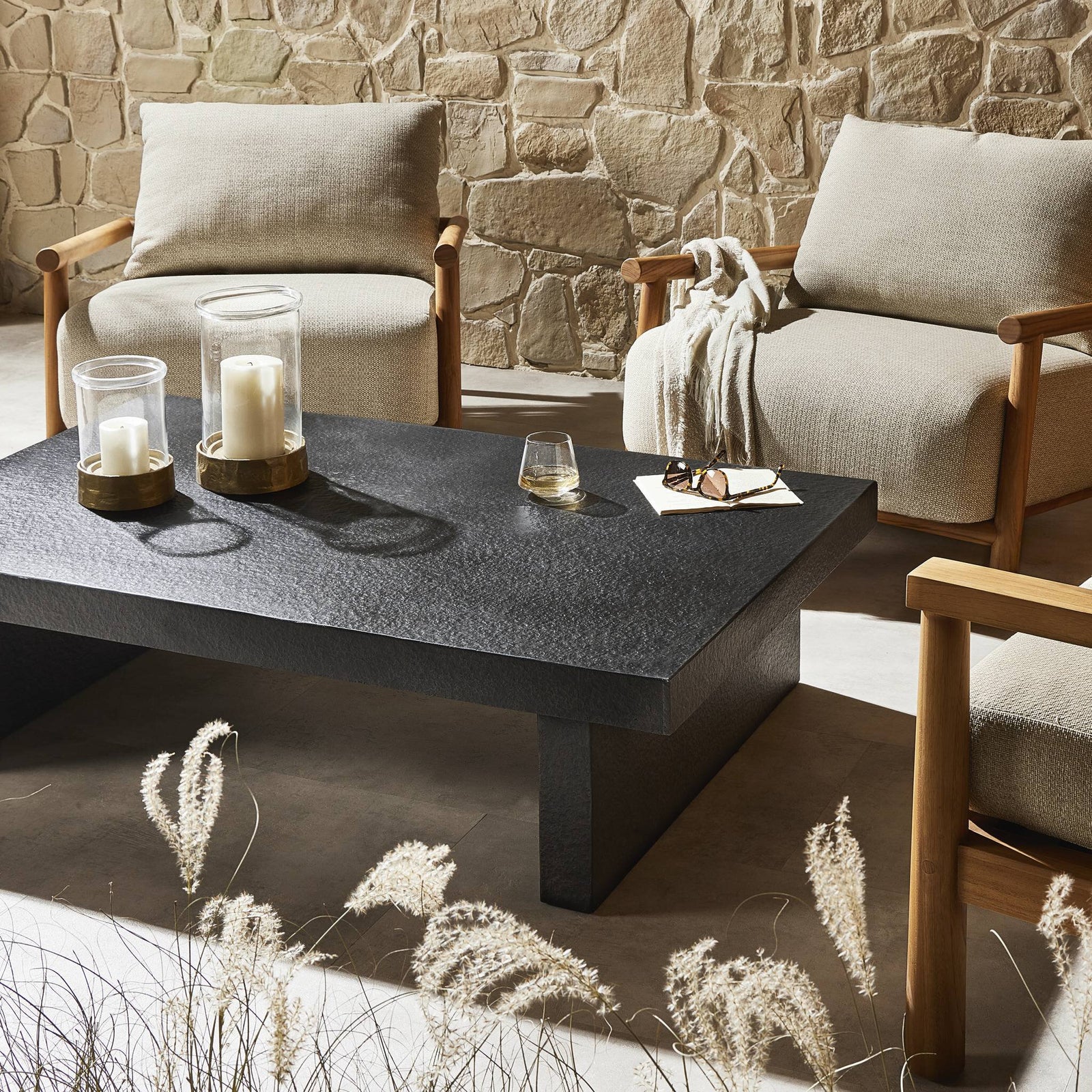 Four Hands - Huesca Outdoor Coffee Table - 241080-001 | American Home Furniture