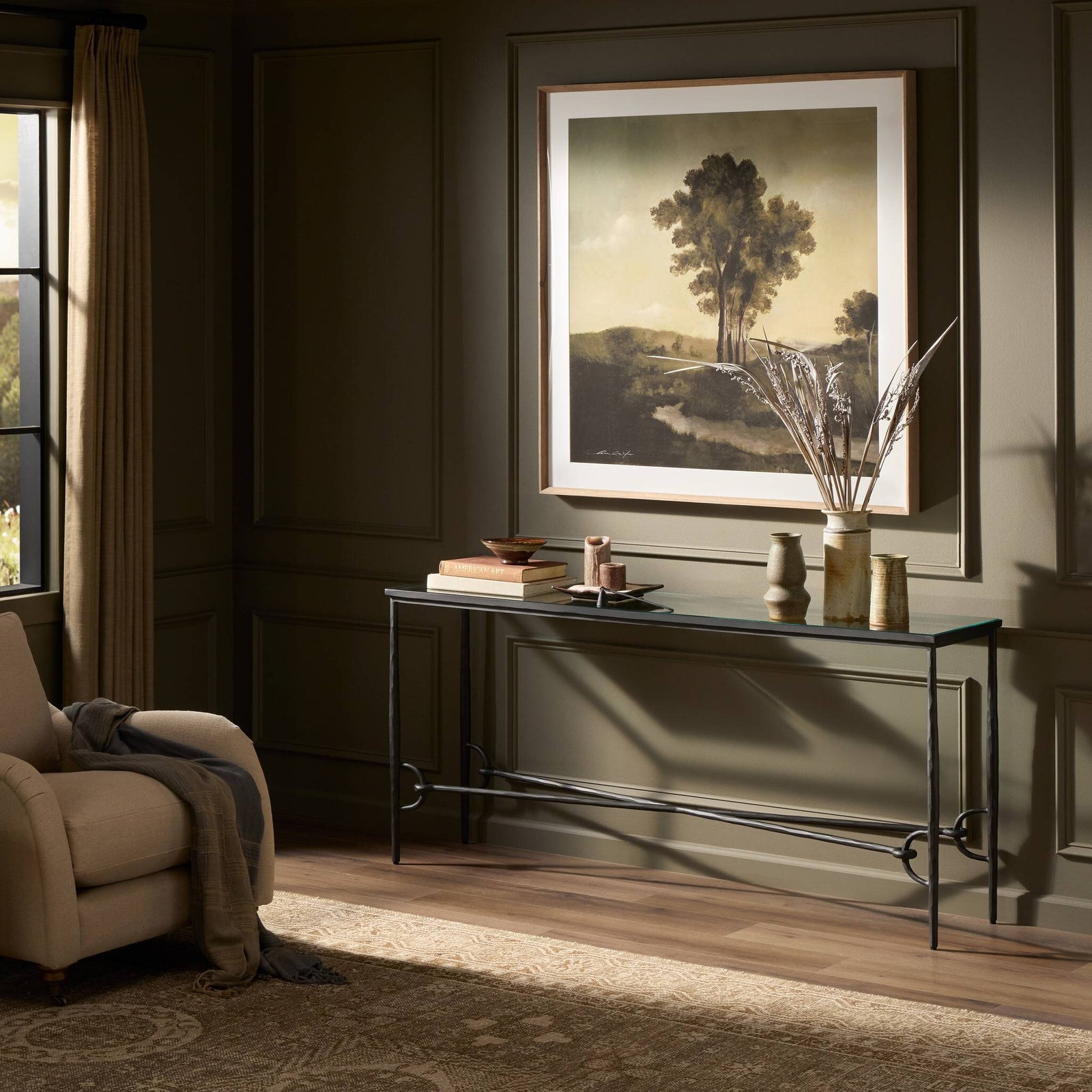 Four Hands - Babylon Console Table - 241403-001 | American Home Furniture