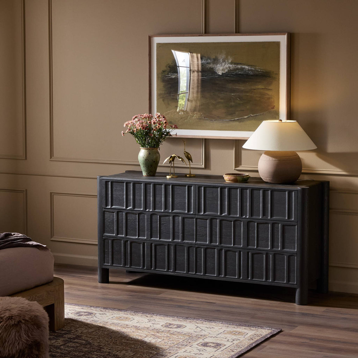Four Hands - Ezri 6 Drawer Dresser - 241430-002 | American Home Furniture