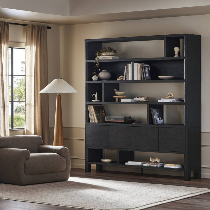 Four Hands - Noeline Wide Bookcase - 241490-001 | American Home Furniture