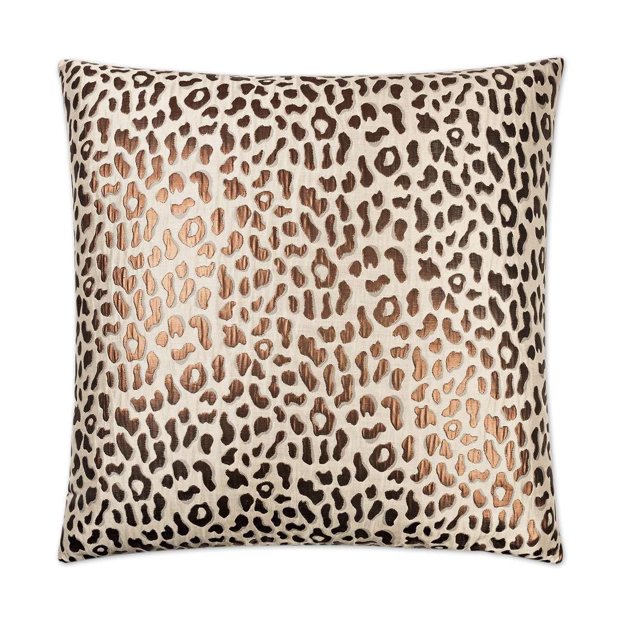 D.V. KAP Home - Metallic Cheetah Pillow - 2418-2424 | American Home Furniture