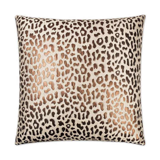 D.V. KAP Home - Metallic Cheetah Pillow - 2418-2424 | American Home Furniture