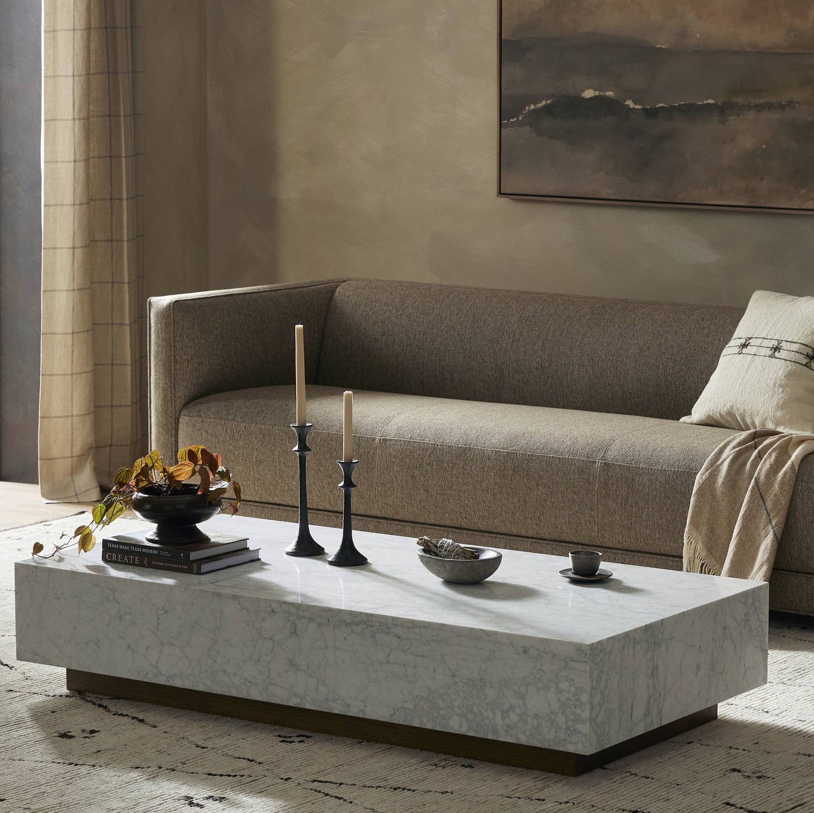 Four Hands - Masera Marble Coffee Table - 241862-001 | American Home Furniture