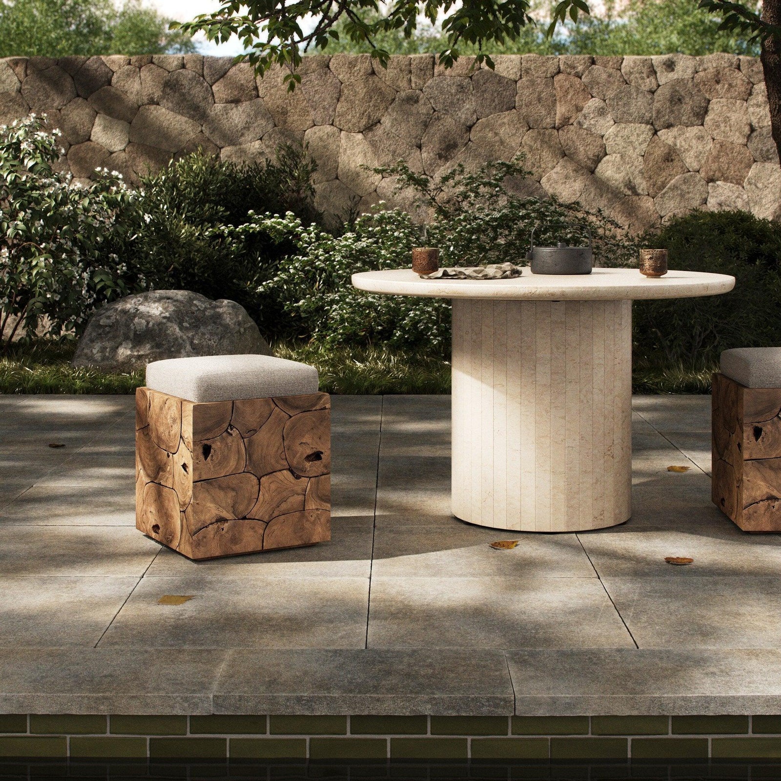 Four Hands - Tomlin Outdoor Stool - 242414-001 | American Home Furniture