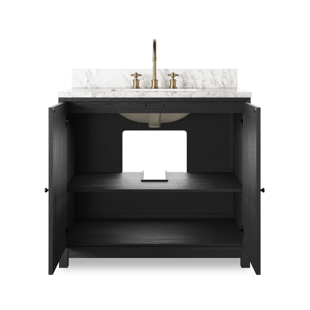 Satin Drifted Black Veneer
