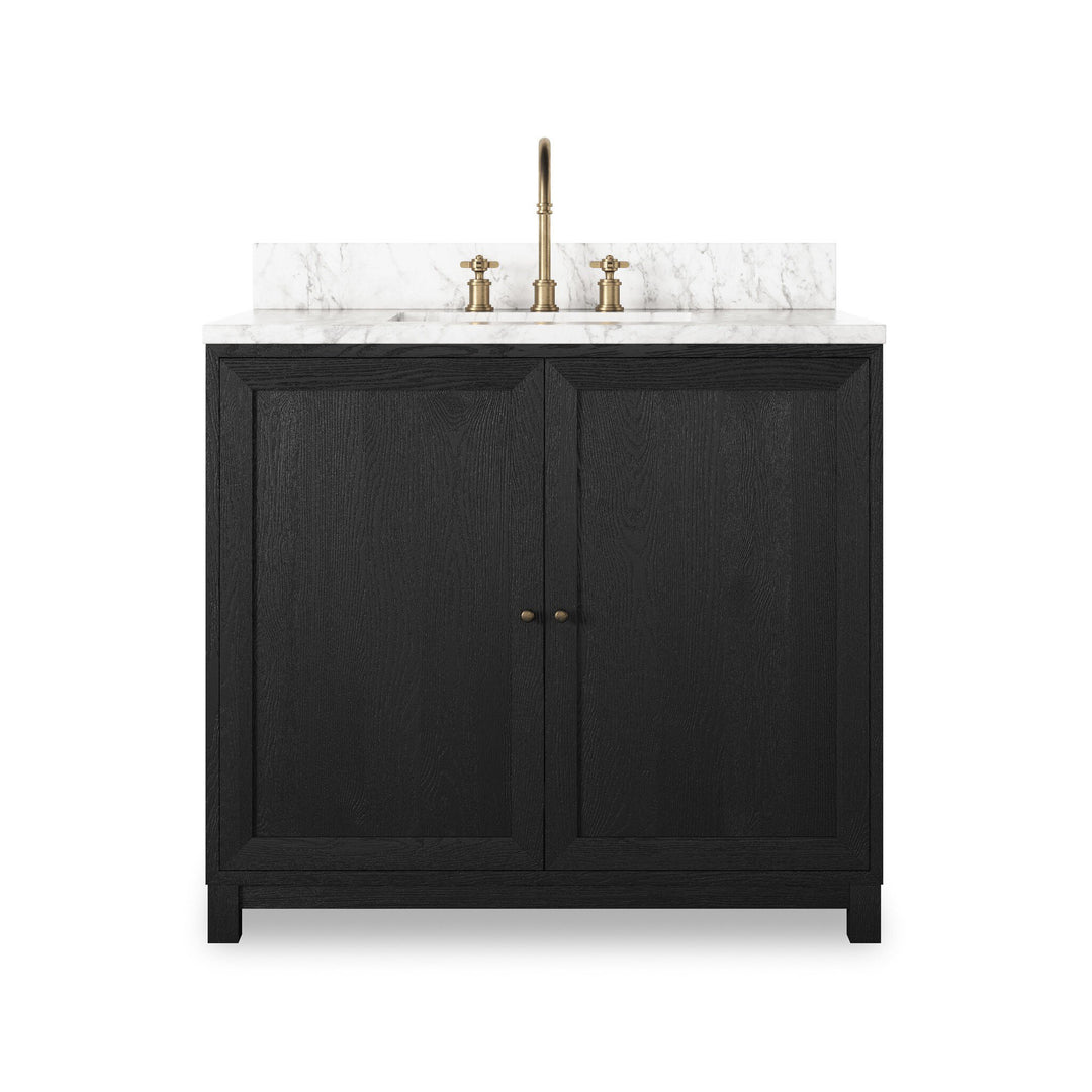 Satin Drifted Black Veneer